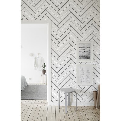 Fotobehang Schets van houten planken