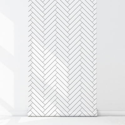 Fotobehang Schets van houten planken