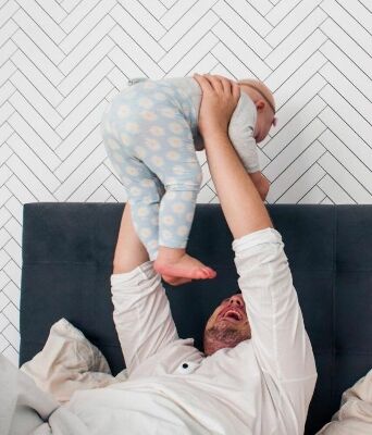 Fotobehang Schets van houten planken