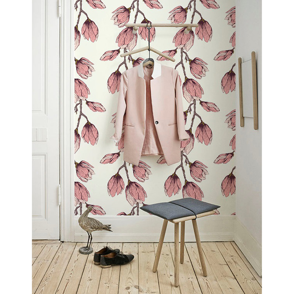 Fotobehang Pastellente vol bloemen