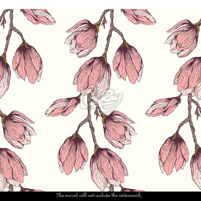 Fotobehang Pastellente vol bloemen