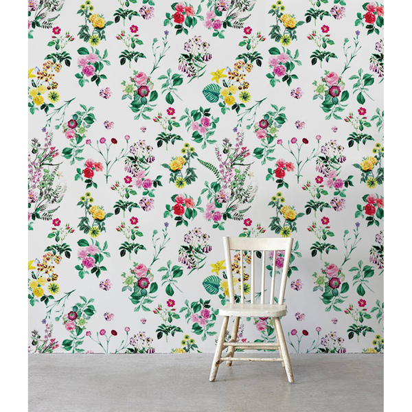 Fotobehang Wilde dansende bloemen