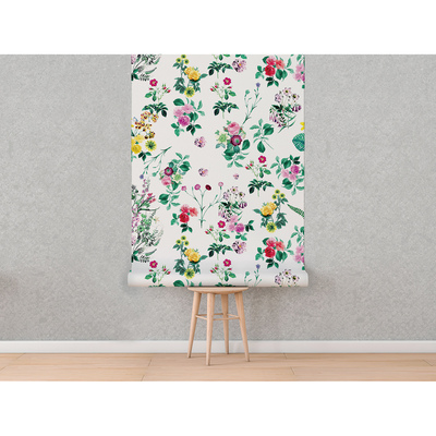 Fotobehang Wilde dansende bloemen