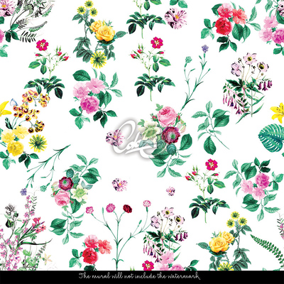 Fotobehang Wilde dansende bloemen