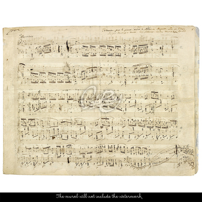 Fotobehang De Polonaise van Fryderyk Chopin