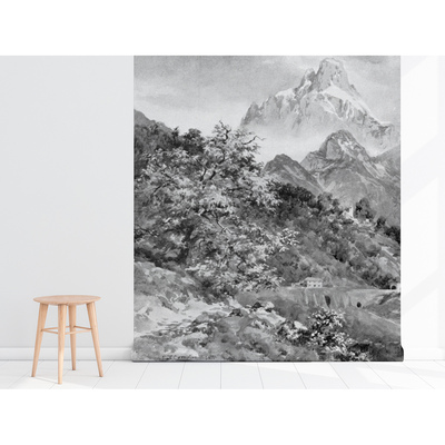 Fotobehang De Alpen, sprookjesachtige bergen