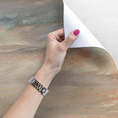 Fotobehang Warm landschap in de ochtend