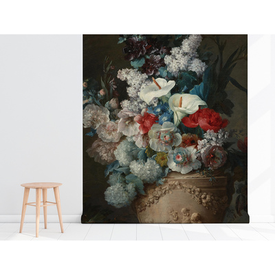 Fotobehang Vaas vol bloemen