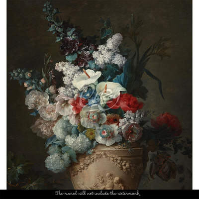 Fotobehang Vaas vol bloemen