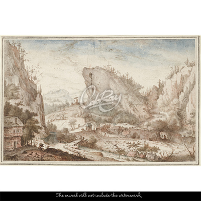 Fotobehang De Alpen zijn plaatjesachtig