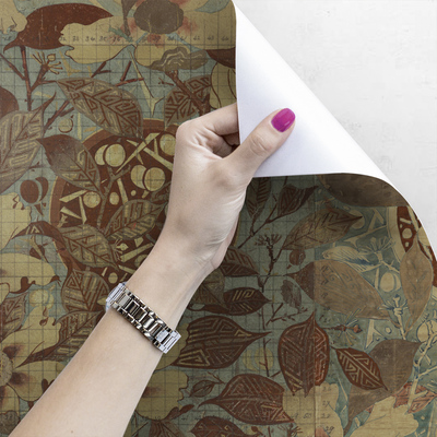 Fotobehang De magie van gouden bloemen