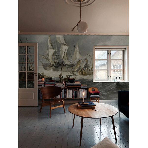 Fotobehang Storm op open zee