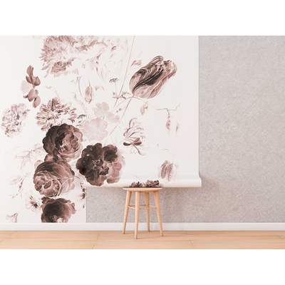 Fotobehang Koninklijke Pioenroos Stijl