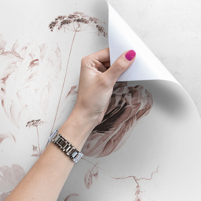 Fotobehang Koninklijke Pioenroos Stijl