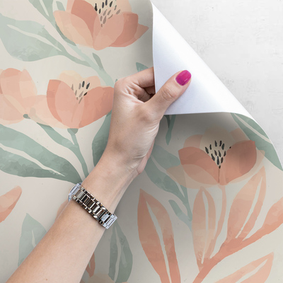 Fotobehang Er ruikt hier iets naar perziken