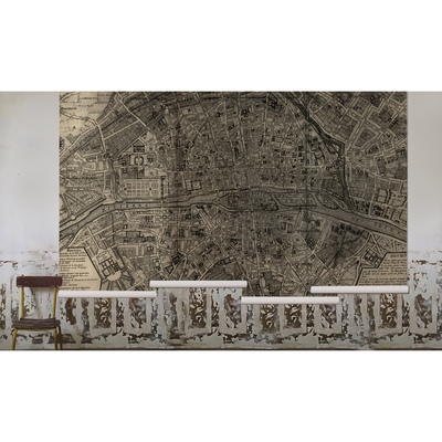 Fotobehang Kaart van Magisch Parijs