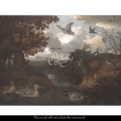 Fotobehang Wilde vogels vintage