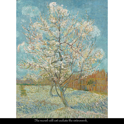 Fotobehang Lentebloeiende boom