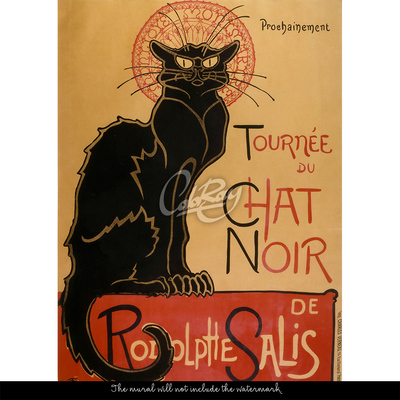 Fotobehang Le Chat Noir Cabaret