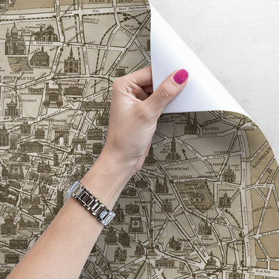 Fotobehang Romantische kaart van Versailles