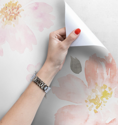 Fotobehang Discrete boterbloemen