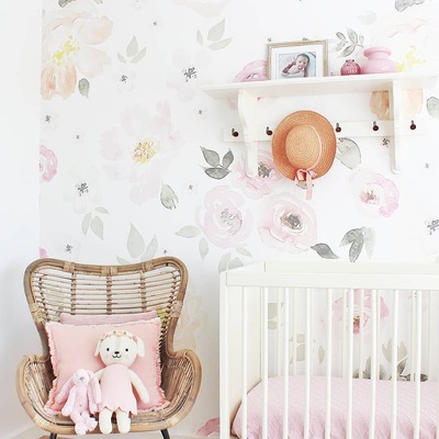 Fotobehang Discrete boterbloemen