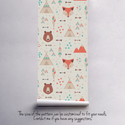 Fotobehang Winnetou's bosvrienden