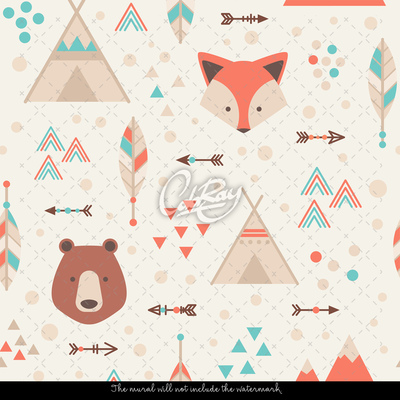 Fotobehang Winnetou's bosvrienden