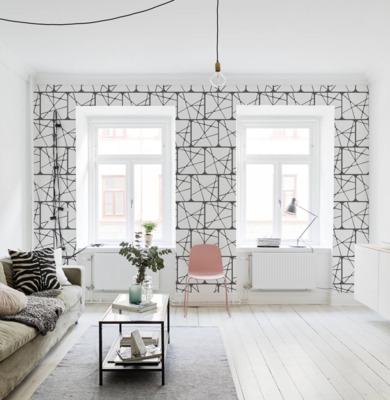 Fotobehang Kras op het glas