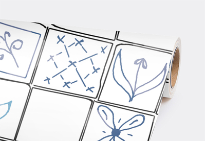 Fotobehang Geschetste tegels