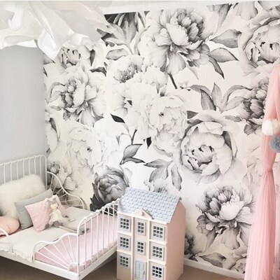 Fotobehang Romantische pioenrozen