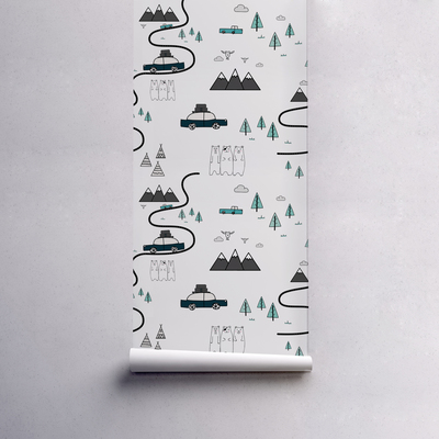 Fotobehang Auto Avontuur