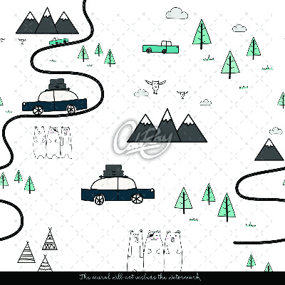 Fotobehang Auto Avontuur