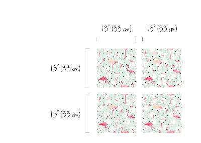 Ikea kallax stickers Flamingo's