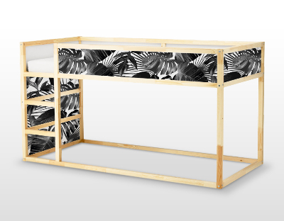 Ikea kura stickers Zwart-wit tropisch struikgewas