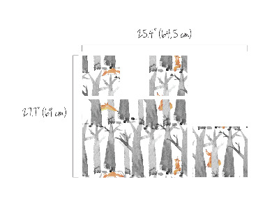 Ikea duktig stickers Aquarel Vos