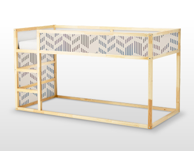 Ikea kura stickers Modern visgraatpatroon