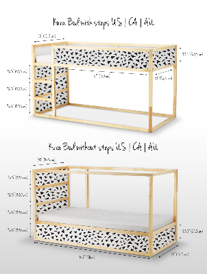 Ikea kura stickers Drietallen