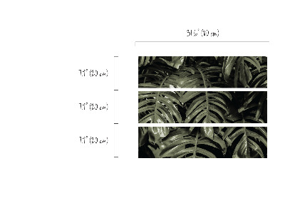 Ikea malm stickers Monstera bladeren