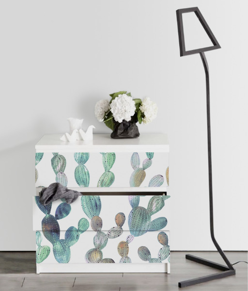 Ikea malm stickers Roestige Cactus