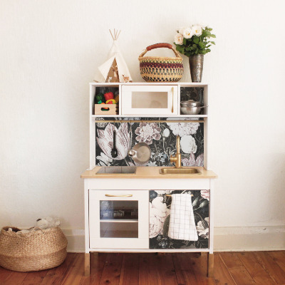 Ikea duktig stickers Vintage bloemenkunstwerk