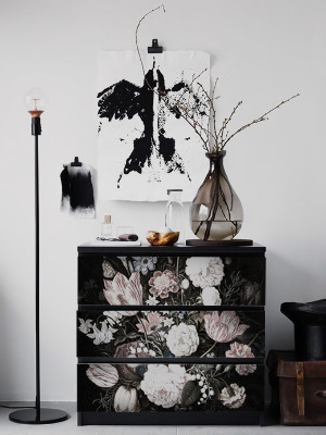 Ikea malm stickers Vintage kunst