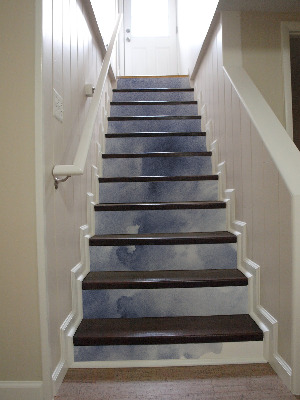 Trap stickers Bewolkte lucht