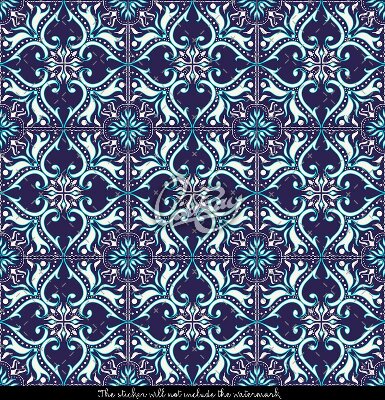 Zelfklevende trapfolie Prachtige oosterse bloemen