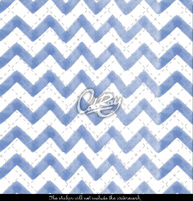 Trap stickers Waterzigzaggen