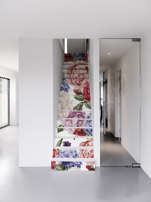 Plakfolie trap Bloemenboeketten