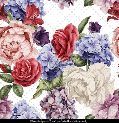 Plakfolie trap Bloemenboeketten