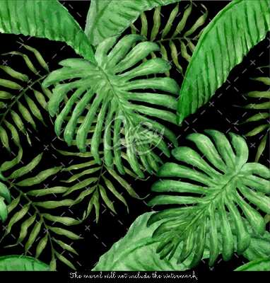 Zelfklevende trapfolie Paradijs Jungle