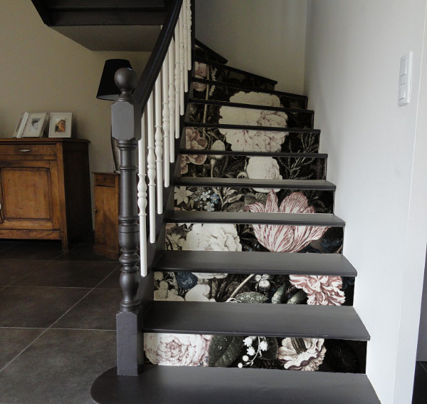 Zelfklevende trapfolie Tijdloze vintage notitie