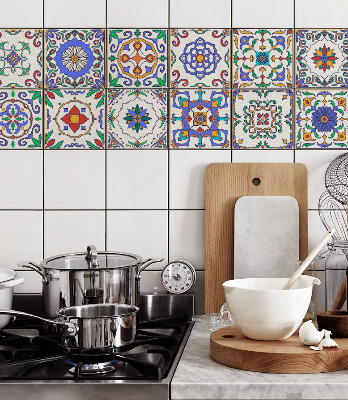 Plakfolie tegels KLEURRIJKE TALAVERA